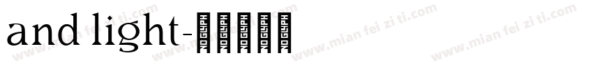 and light字体转换